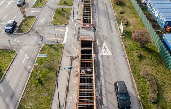 Baustelle in der Erde