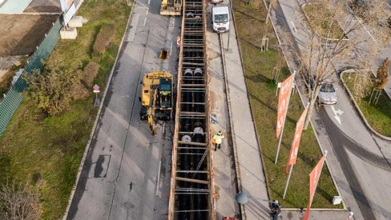 Baustelle in der Erde